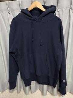 Champion ネイビー リバースウィーブ　パーカー Lサイズ