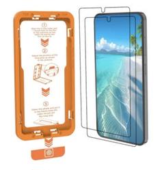 Galaxy S24 ガラスフィルム 2枚セット 自動除塵 吸着 超簡単貼り付け