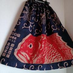 柿渋染め　歌舞伎浮世絵柄　古布　風呂敷　ハンドメイド d671a948047bd8df9713a44a32638c