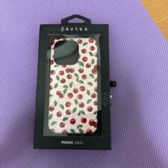 BURGA チェリー柄 iPhoneケース デュアルレイヤー