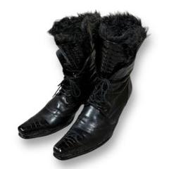 Tornado mart fur croco leather boots