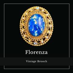 レアストーン☆Florenza☆ブルーファイアオパール☆フィリグリーブローチ レアストーン☆Florenza☆ブルーファイアオパール☆フィリグリー