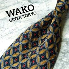 ✶WAKO✶ネクタイ　和柄　七宝　ネイビー　カーキ
