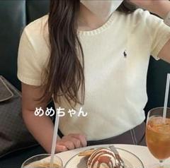 ラルフローレン　正規品　サマーニット　半袖　水色　白ポニー　美品 ラルフローレン 正規品 サマーニット 半袖 ベージュ 水色ポニー