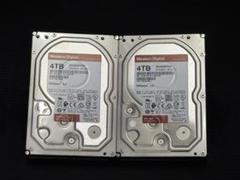 WD Red Pro 4TB×2本 NAS用HDD WD4003FFBX 中古