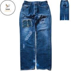 EDWIN　W33　archive　damage　fade　straight