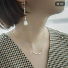quaranciel フロントパールネックレス