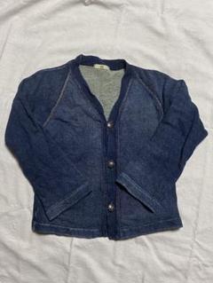 極美品 45R インディゴ染め天竺ボレロカーディガン R刺繍 45RPM 日本製 極美品 45R インディゴ染め天竺ボレロカーディガン R刺繍 45RPM