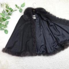 ✨美品✨ミアカーナ　カシミヤ100 チェスターコート　マキシ丈　黒　９ ANENINA】マキシ丈 ウールロングチェスターコート レディース 黒