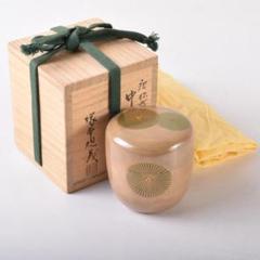 Gojyo　山中塗　塚本規義作　唐松蒔絵　中棗　共布共箱　V　7493 m85469114872_1.jpg?1724297705