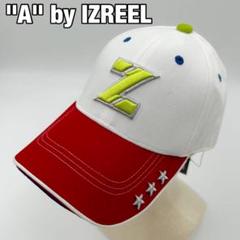 【A by IZREEL】美品 ゴルフキャップ Zロゴ 星刺繍 赤白 フリー