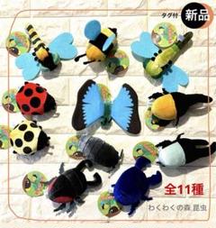 匿名配送★わくわくの森　昆虫ぬいぐるみ【全20種類コンプリート】 匿名配送☆わくわくの森 昆虫ぬいぐるみ【全20種類コンプリート