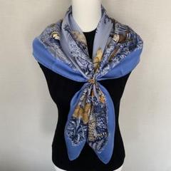 美品 HERMES エルメス ウォッシュカレ90 Les Leopards Modernes