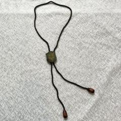 ループタイ　木彫り　ヴィンテージ