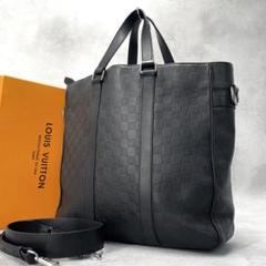 ルイヴィトン タダオPM ダミエアンフィニ ブラック レザー N41269 ルイヴィトン ダミエ アンフィニ タダオ PM N41269 黒 メンズ