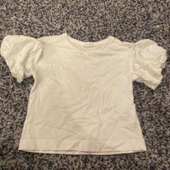 新品☆ZARA ザラ パフスリーブ半袖Tシャツ ネイビー ZARA ザラ トップス 半袖 ピーターパンカラーリブ編みTシャツ