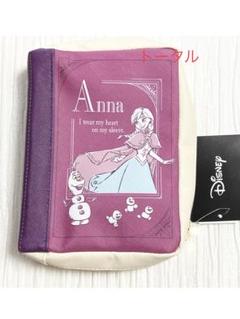 しまむら　ディズニー　アナと雪の女王　アナ　ブックガタポーチ
