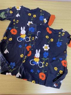 グラニフ miffy 花柄 半袖ワンピース 90cm 100cm
