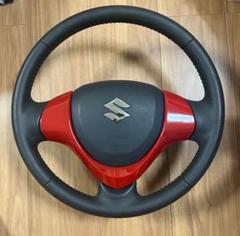 新品　エブリィワゴン　17w ホーンパッド　ステアリングガーニッシュ　赤色のサムネイル