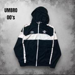 00s UMBRO チームロゴ スウェットジップパーカー ユーロサッカー USA