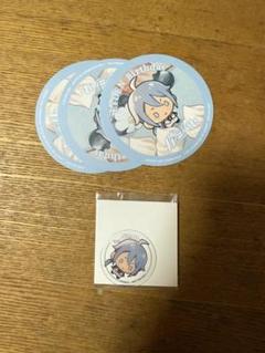 nu カーニバル ぬカニ ホロEYE缶バッジ ハート アニカフェ 1st