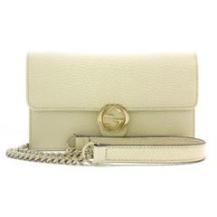 GUCCI グッチ インターロッキングG レザー チェーン ショルダーバッグ GUCCI グッチ インターロッキングG レザー チェーン ショルダーバッグ