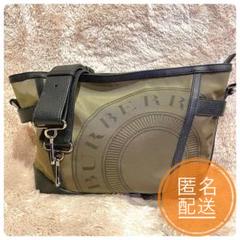美品✨ BURBERRY バーバリー ショルダーバッグ ナイロン× カーフレザー