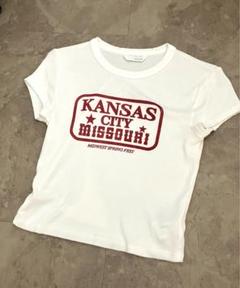 ZARA コットンミニテキストTシャツ　Sのサムネイル