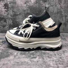 大人気✨CONVERSE【24】ローカット トレックウェーブ 厚底 ブラック