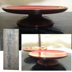 輪島塗　器　菓子器 輪島塗 菓子器 鉄鉢形 -鉄線の沈金仕上げ- [内面朱色/外面黒色