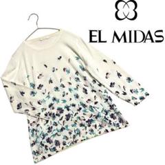 新品未使用】EL MIDAS エルミダ リバティ柄のシルクニット 薄手