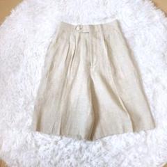 Ladies Fraditional⭕️希少　リネンハーフパンツ　麻100 タック