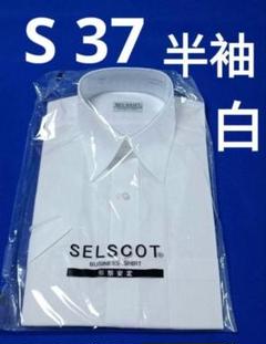 ♦SELSCOT♦半袖 S 37♦ 白 メンズワイシャツ
