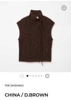 新品 THE SHISHIKUI シシクイ Ccc ネイビー カシミアニット