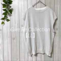 a1145＊Give Re Collection サマーニット　グレー【LL】