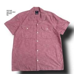 OLD GAPオールドギャップ開襟シャツシャンブレシャツ半袖90sメンズL