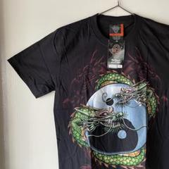 ROCK EAGLE ドラゴン 陰陽 Tシャツ M