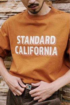 スタンダードカリフォルニア サインペンロゴ Tシャツ ヘビーウェイト ブラウン
