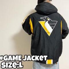【祝開店!大放出セール開催中】 US古着NHL ピッツバーグペンギンズ 中綿ジャケット XXL - ナイロンジャケット
