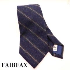 FAIRFAX ハンドメイド ネクタイ ネイビー ストライプのサムネイル