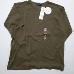 【新品未使用】フライスクルーロンT　長袖Tシャツ　カーキ　Mのサムネイル
