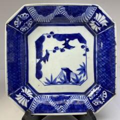 古伊万里 染付角皿 幅約28㎝ 東Y6-0723⑤ - メルカリ