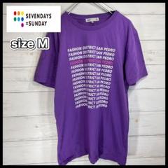 SEVENDAYS=SUNDAY セブンデイズサンデイ 小ロゴプリントTシャツ