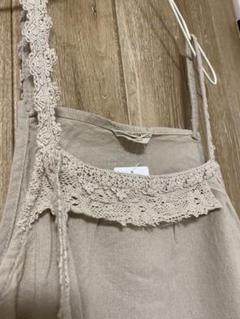新品★サマンサモスモス★レースキャミワンピース★ベージュ