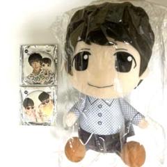 梅原裕一郎 ひょろっと男子 でっかい ぬいぐるみ 缶バッジ