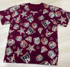ジョジョリオン ワッペン柄 Tシャツ パープル Sサイズ