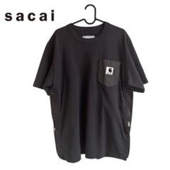 【即日発送】sacai Carhartt Tシャツ サカイ カーハート Sacai Carhartt WIP T-shirt Black カーハート Tシャツ ブラック