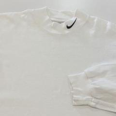 90s NIKE 銀タグ ハイネック モックネックロンT 白 S 90s NIKE 銀タグ ハイネック モックネックロンT 白 S - メルカリ