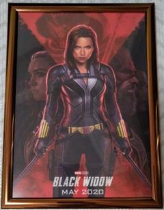 ☆アベンジャーズ ブラックウィドウ ポスター RED 映画 額縁付き 送料無料