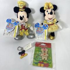 ディズニー 30周年 ミッキー ミニー ぬいぐるみバッジ タグ付き まとめ売り